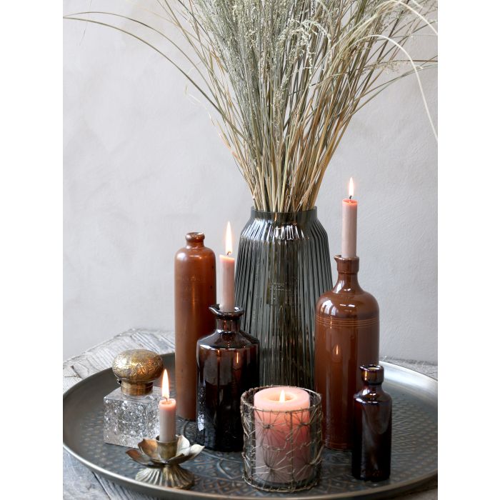 Candle Stickholder With Leaves