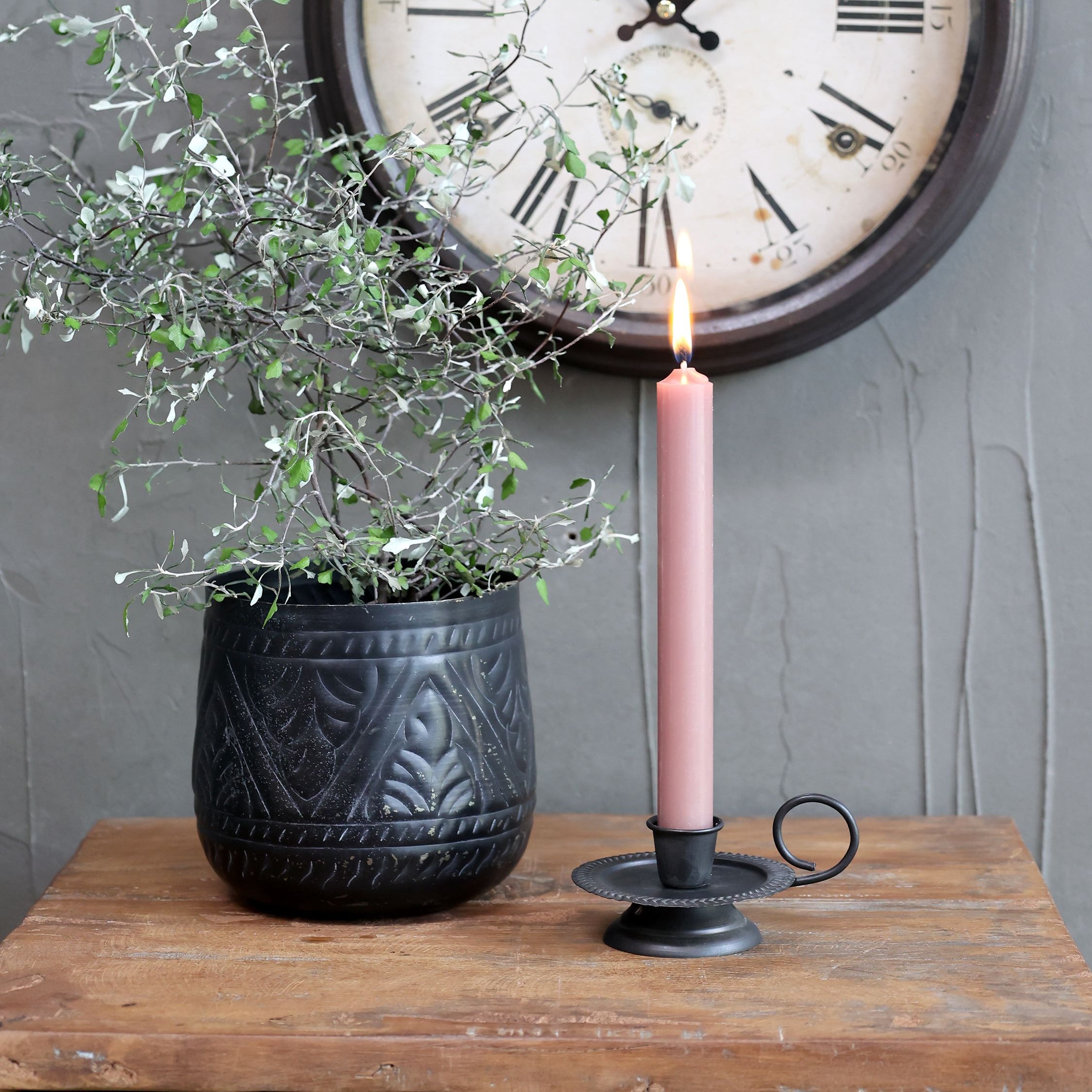 Dinner Candle Taupe
