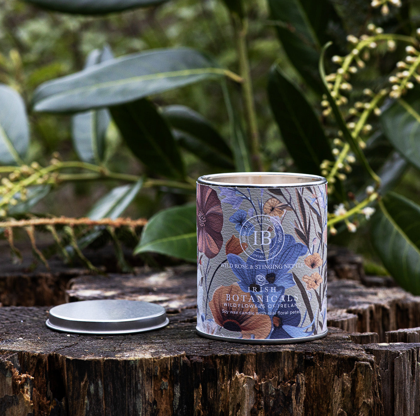 Wild Rose & Stinging Nettle Tin Candle